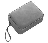 Genérico Electronics Organizer, Electronic Case, Digital Accessories Pouch, Portable Storage, Ultra-Thin PU Waterproof Sleeve, Cord Earphone Charger Power Bank, 9x6x1 Inches, Gray, 1 Piece