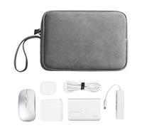 Genérico Electronics Organizer, Travel Cable Bag, Accessories Pouch Sleeve, Storage Case for Pc, Digital Device Cord Charger Earphone Holder, Non Scratch Durability, Effortless to Use, Gray