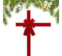 Genérico Elegant Cabinet Bows - Christmas Ribbon for Holiday Decor | Large Red 78.8in Size, 40cm Width 50cm Height, Perfect for Kitchen Farmhouse Bedroom Bathroom Winter Hallway School