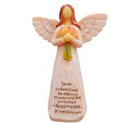 Generico Elegant Resin Angel Figurine, Hand-Painted Colorful Angel Tabletop Collectible, Sentimental Retirement Party Decorations for Home, Living Room, and Spiritual Spaces, Thoughtful for Loved