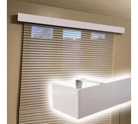 Genérico Elegante Cenefa de Pared para persianas Verticales - Cenefa de Cortina con Cassette de 3,5 m/11,5 pies - Elegantes molduras para la decoración del salón, no Requiere rieles.
