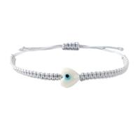 Genérico Elegante pulsera de amistad de hilo tejido a mano con colgante de mal de, accesorio bohemio de para uso diario, pulsera de cuerda bohemia multicolor