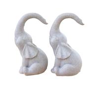 Generico Elephant Couple Figurine, Romantic Resin Elephant Ornament, 2.87x2.56x5.04 inches, Adorable Animal Decor, Desktop Decoration for Living Room, Bedroom, Valentine's Day Gift