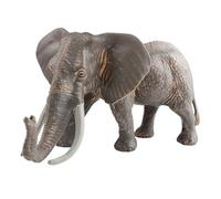 Genérico Elephant Figurine, Realistic PVC Sculpture, Multi-Scene Compact Animal Model, Educational Decor Learning Toy for Garden Library Kindergarten Patio, Backyard, Gray