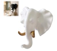 Genérico Elephant Key Holder,Elephant Head Shaped Coat Hat Wall Hook,Vintage Rustic Decorative Wall Hooks,Animal Shaped Heavy Duty Hanger,for Kitchen,Bedroom,Entryway,Hallway,Home Decor