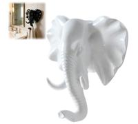 Genérico Elephant Key Holder,Elephant Head Shaped Coat Hat Wall Hook,Vintage Rustic Decorative Wall Hooks,Animal Shaped Heavy Duty Hanger,for Kitchen,Bedroom,Entryway,Hallway,Home Decor