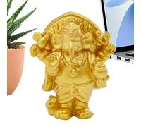 Genérico Elephant Statue - Resin | Adorable Collectible Resin Animal Sculpture | Miniature Elephant God Figurines | For Living Room Bedroom Shelf Study Nursery Bedside Display Shelves Bookshelves