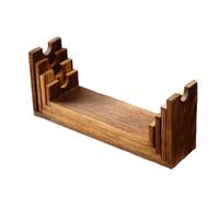 Genérico Elevador De Madera - Soporte Expositor De Productos De Madera Y Estante Elevador - 4 Piezas Estante Decorativo Para Cocina Buffet Mostrador Fiesta Postre Perfume