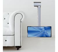 Genérico Elevador de TV de Techo motorizado: Soporte Ajustable para televisores LED de 26 a 70 Pulgadas, Control Remoto, Giro de 90°, Ideal para cines en casa y Salas de Estar.