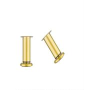 Genérico Elevadores de Muebles Ajustables: Soportes for Camas, mesas y escritorios sin taladros, Patas niveladoras Antideslizantes for sillas, armarios y mesas de Centro inestables.(Gold,H 18cm/7.1")