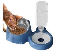 Generico Elevated Cat Bowl | Tilted Cat Feeding Bowls | Stainless Steel Pet Feeding Bowls, Cat and Dog Food Pet With Automatic Water Feeder, 25.5x16x14.5cm Automatic Water Dispenser for Cats