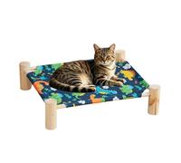 Genérico Elevated Cat Hammock, Removable Sleeping Cot, 20.87x18.9 Inches Bed with Fabric Build, Portable Pet Cot, Resting Nest with Modern Style, Indoor Bed for Apartment and Dorm