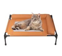 Genérico Elevated Dog Bed - 25.59 Inch Raised Pet Cot, Breathable Lounge Hammock | Non Slip Sleeping, Cooling Mesh Resting Station For Home Apartment Patio Balcony Porch Use
