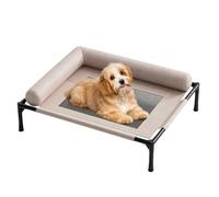 Genérico Elevated Dog Bed | Cooling Washable Breathable Elevated Mesh Cot | Travel Dog Bed | for Indoor Outdoor Patio Porch Deck Backyard Camping Summer Road Trip RV Car Truck Home