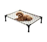 Genérico Elevated Pet Sleeping Cot - Washable Moisture Proof, Suspended Mesh Bedding | Detachable Warm Weather Sleep Furniture | Breathable Rest Station for Living Room Camping Yard Balcony