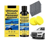 Genérico Eliminador De Arañazos De Coches | 100ML Pasta Reparadora De Arañazos para Coche | Kit De Reparación De Arañazo De Pintura De Coches Multiusos con 2 Esponjas Y 6 Nanopaños para Vehículos