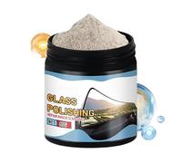 Generico Eliminador De Parabrisas De Coche | 80 g Polvo De Limpieza Con Una Esponja - Pulido De Vidrios De Coche,Para El Pulido Y Los Detalles De Ventanas Faros Gafas Relojes Joyería De Automóviles