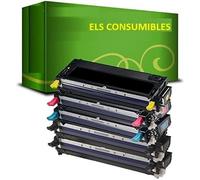Genérico ELS CONSUMIBLES 5 x Tóner Compatible con DELL 3110 3110cn 3115 3115cn | 593-10170 593-10171 593-10172 593-10173