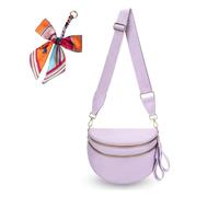 Genérico Elysir Crossbody Bag, Elysir Crossbody Bag for Women, Double Pockets With Large Capacity, Adjustable Shoulder Strap (light purple)
