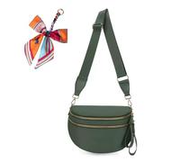 Genérico Elysir Crossbody Bag, Elysir Crossbody Bag for Women, Double Pockets With Large Capacity, Adjustable Shoulder Strap (pea green)