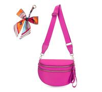 Genérico Elysir Crossbody Bag, Elysir Crossbody Bag for Women, Double Pockets With Large Capacity, Adjustable Shoulder Strap (rose red)