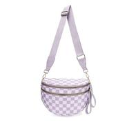 Genérico Elysir Crossbody Bag for Women, Double Pockets with Large Capacity, Adjustable Shoulder Strap, Waterproof (O)