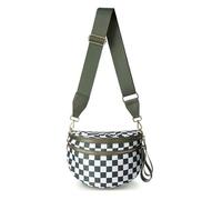 Genérico Elysir Crossbody Bag for Women, Double Pockets with Large Capacity, Adjustable Shoulder Strap, Waterproof (J)