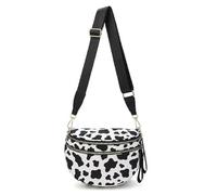 Genérico Elysir Crossbody Bag for Women, Double Pockets with Large Capacity, Adjustable Shoulder Strap, Waterproof (D)