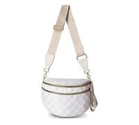 Genérico Elysir Crossbody Bag for Women, Double Pockets with Large Capacity, Adjustable Shoulder Strap, Waterproof (F)