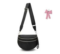 Genérico Elysir Crossbody Bag for Women, Double Pockets with Large Capacity, Checkered Bum Bag Crossbody, for Travel and Everyday (07)