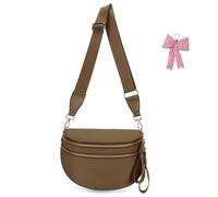 Genérico Elysir Crossbody Bag for Women, Double Pockets with Large Capacity, Checkered Bum Bag Crossbody, for Travel and Everyday (23)