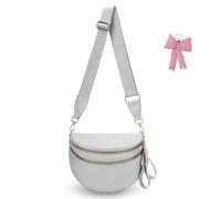 Genérico Elysir Crossbody Bag for Women, Double Pockets with Large Capacity, Checkered Bum Bag Crossbody, for Travel and Everyday (30)