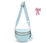 Genérico Elysir Crossbody Bag for Women, Double Pockets with Large Capacity, Checkered Bum Bag Crossbody, for Travel and Everyday (24)