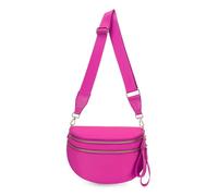 Genérico Elysir Crossbody Bag, Roomie Bum Bag, Adjustable Shoulder Strap, for Women, Double Pockets With Large Capacity (rose red)