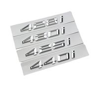 Genérico Emblema con Letras 3D cromadas for el Maletero del Coche, Compatible con los Modelos 416i, 418i, 420i, 425i, 428i, 430i y 440i, F32, F33, G22 y G26.(Chrome,2021-2024_428I)