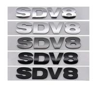 Genérico Emblema for Maletero Trasero de Coche con Letras Negras cromadas en ABS 3D SDV6 SDV8 TDV6 TDV8(SDV8,Matt Black)