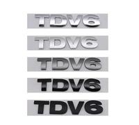 Genérico Emblema for Maletero Trasero de Coche con Letras Negras cromadas en ABS 3D SDV6 SDV8 TDV6 TDV8(TDV6,Matt Black)