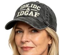 Genérico Embroidered Baseball Cap - Cotton Dad Hat | IDK IDC Novelty Cap