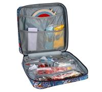 Genérico Embroidery Carrying Case, Square Craft Project Bag, Lightweight Craft Organizer, Embroidery Storage Bag with Handles, Embroidery Project Organizer Bag, Portable Embroidery Storage Case