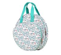 Genérico Embroidery Case Organizer | Round Embroidery Supplies Storage Tote Bag | Supplies Organizer with Multiple Pockets, Knitting Bags For Beginners