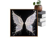 Genérico Embroidery Kit - 20cm Square Specification Sparkly Bead Drawing for Beginners, Fun Holiday Indoor Activity with Point Drill Pen, Diamond Needlework for Bedroom Ornament Nursery School Art