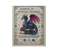 Genérico Embroidery Kit | Dragon Sewing Pattern | Hand Craft Set | Classic Linen Embroidery Design For Beginners Adults Teens Home Decor Gift Project