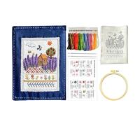 Genérico Embroidery Stitchs Book For Beginners And Adults, DIY Stitchs Embroidery Books | Compact Notebook With Needle And Thread For Beginners Craft Lovers