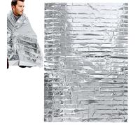 Genérico Emergencies Blanket, Outdoor Adventure Survival Rugs, Multifunctional Survival Thermal Blanket for Outdoors, Camping, Hiking, Preparedness, and Travel, 8x11cm