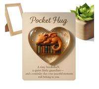 Genérico Emotionale Umarmungskarte - Inspirierende & Herzergreifende 3D Herz Taschenkarte | Für Ihn Sie Jugendliche Erwachsene Freunde Geburtstag Weihnachten Ostern Grußkarte