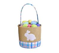 Generico Empty Funny Easter Basket - Decorative Kids Candy Container Bag Decorated With Embroidered Bunny | Easter Supplies Storage Baskets For Eggs, Toys & Holiday Treats