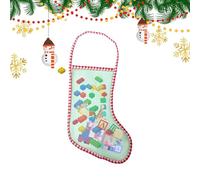 Genérico Empty Mesh Christmas Stockings | Long Christmas Stocking Pouches | Bath and Body Christmas Stockings, 35 cm/13,7 in Decorative Socks Candy Bag for Snacks Shampoo Bar Bath Bag