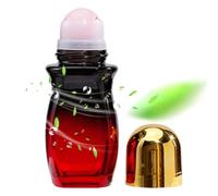 Generico Empty Roller Bottle - Glass Quartz PC 50ml 11.5x4.5cm | Refillable Container With Rose Quartz Jade Ball | Glass Applicator For Essential Oils Perfume