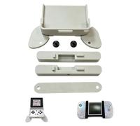 Genérico Empuñadura para Anbernic RG Rotate Consola de Juego Empuñadura Ergonómica Cubierta de Mango Impresa en 3D con/Sin Soporte Adaptador para J-Con (gray grip Case -adapter bracket)