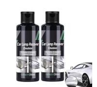 Genérico Emulsión restauradora para Faros de Coche, Elimina la oxidación, pule y Aplica, Deja los Faros opacos con una visión nítida (2 Piezas)